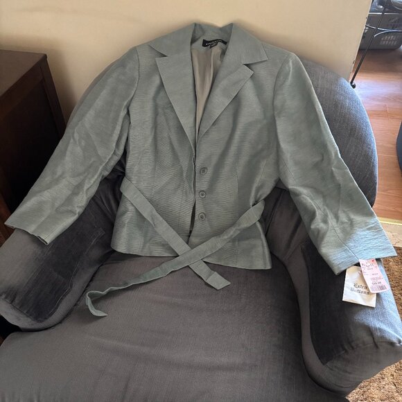 Jones of New York light green/blue blazer - size 12 brand new! - Picture 1 of 3